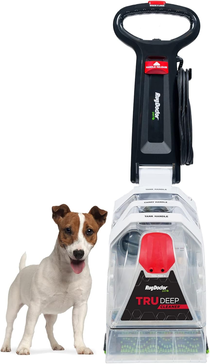 Rug Doctor Pet TruDeep Carpet Cleaner, Pet Upholstery Tool, Best-In-Class Suction Power, Dual Brush Cross-Action Technology for One-Pass Cleaning