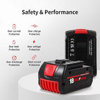BAT609 Battery, 18V 5.0Ah Li-ion Battery Replace for Bosch 18V Cordless Power Tools Extended Batteries