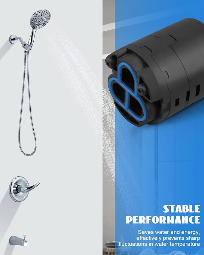 Pressure Balance Cartridge 40PHF-1 Fit for Shower Faucet, Shower Cartridge Replacemen (40mm)