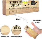 Steppedup Dad Birthday Gifts from Daughter Son Wife Ideal Christmas Tool Gifts for Dad Father Daddy Step Bonus New Dads Spirit Level Bottle Opener Present for Birthday Fathers Day