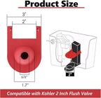 2 Inch Shark Fin Toilet Flapper Compatible with Kohler GP1078440, Toilet Flapper Replacement Part, for Kohler Toilet Tank Parts Red (2 Pack)