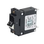 GLOSO Single Pole Miniature Circuit Breaker Manual Reset Switch Yachts Campers Caravans Control Panel M4 Screw Black Rocker 8A J1P