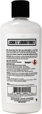 Schultz Laboratories Metal Polish with Long Lasting Sealant, 12 fl oz is a Cleaner, Polisher and protectant All in one. Removes Oxidation and Discoloration from Aluminum, Brass, Chrome and More