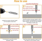 Gifts for Men,Damaged Screw Extractor Set-Christmas Stocking Stuffers for Men Adults Him,Mens Gifts for Dad,Husband,Stripped Screws Nuts & Bolts Drill Bit Tools for Easy Removal of Rusty Broken Screw