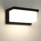 Modern Outdoor Wall Lights for House LED, 18W Porch Light Fixture 3000K 4000K 6500K 3 White Changeable,Waterproof IP65 Exterior Lighting for Garage,Front Door