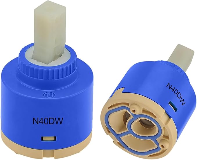 40mm Faucet Cartridge Certification Ceramic Tap Cartridge Mix Faucets Inner Cartridge Replacement for Single Lever Faucet, Monobloc Bathroom or Kitchen Mixer Faucets