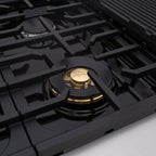 Akicon 48 Inch Freestanding Gas Range - 6.7 cu. ft. Double Rapid Convection Gas Oven - Gas Stove with 8 Sealed Burners & a Griddle, Heavy Duty Cast Iron Grates (White & Stainless Steel)