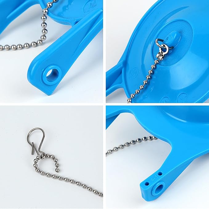 Gerber Toilet Flapper, Upgraded 3 Inch Flapper Replacement for Gerber 99-788 with Stainless Chain & Long Lasting Rubber Water Saving, 2-Pack