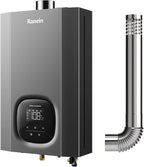 Ranein Natural Gas Tankless Water Heater with Vent Pipe, Indoor Max 4.3 GPM, 100,000 BTU Instant Hot Water Heater