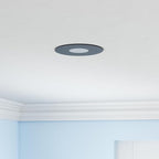 Gimbal LED Recessed Light - 4 Inch Black 9W 360° Rotation Directional Adjustable Eyeball Sloped Ceiling Recessed Lighting 4 inch Light Wafer Soffit Indoor Spotlight Canless Black 4 inch 6 Pack