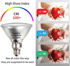 4pcs High Output 1800LM PAR38 Flood Light Bulbs, 100W Dimmable Warm White 2800K, E26 Base, Long Lasting Halogen Outdoor Flood Lights