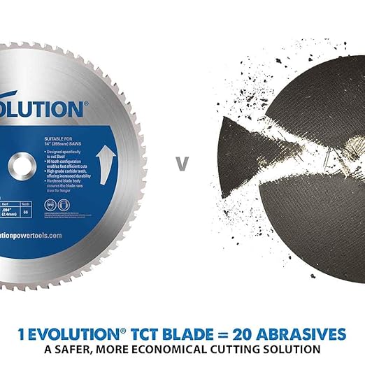 Evolution Power Tools 180BLADEST Steel Cutting Saw Blade, 7-Inch x 36-Tooth, Silver