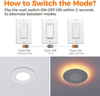 12 Pack 3 Inch Recessed LED Lights with Night Light, Canless Ultra Thin Wafer Recessed Lighting Downlight with Junction Box, Dimmable & 5 Color Temperature Selectable, 6W, ETL, White