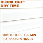 INSL-X Block Out Acrylic Exterior Wood Stain Blocking Primer, White, 1 Gallon