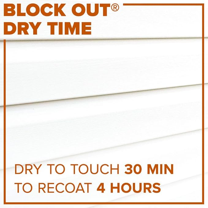 INSL-X Block Out Acrylic Exterior Wood Stain Blocking Primer, White, 1 Gallon