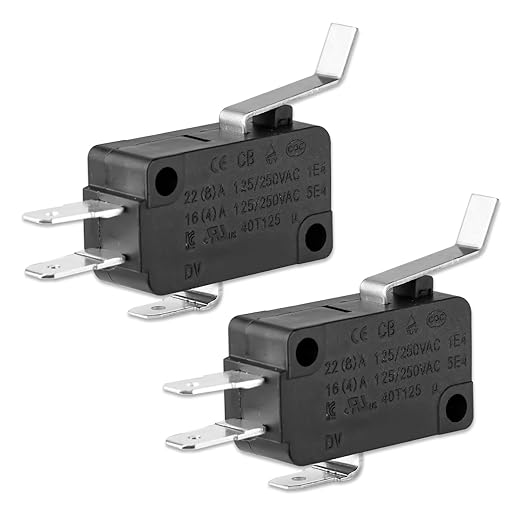 2 Pcs 7305150 Water Softener Rotor Position Switch Replacement for GE Kenmore Softener 7030705 7030713 9001800 WS21X10003 Models(Black)