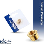 MAACFLOW brass 1/4" Male NPT to 1/8" Female NPT Adapter Reducer Hex Bushing (Thread OD 0.52" - ID 0.34") (Pack of 1)