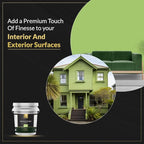 EVOLVE Signature Paint & Primer: Luxury Paint & Primer for Indoor & Outdoor Surfaces, Minimal Odor, Satin Sheen (Guacamole Green, 5 Gallon)