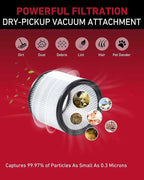 2 Pack HEPA Replacement for Shop Vac 90304 Standard Cartridge Filter Type U/X/W Fits Most 5 to 16-Gallon Wet/Dry Vacuum Models