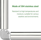 TAISHER 2PCS Stainless Steel Pipe Fittings, 3/4" NPT Female x 3/4" NPT Female Threaded, 4" Length Thickened Nipple Cast Pipe