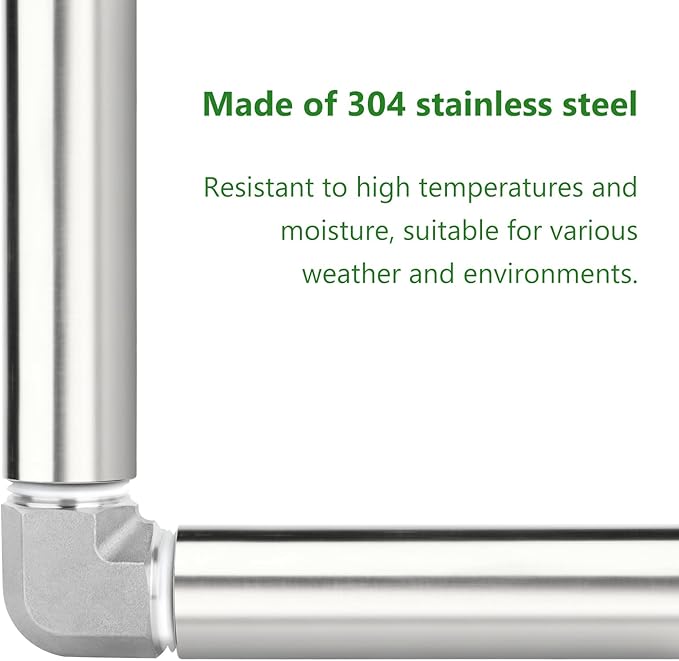 TAISHER 2PCS Stainless Steel Pipe Fittings, 3/4" NPT Female x 3/4" NPT Female Threaded, 10" Length Thickened Nipple Cast Pipe