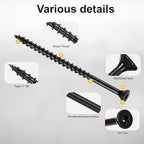 Deck Screws #10X3’’, T25 Star Torx Drive Flat Head Wood Screws, Black, 5lb