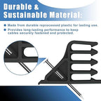 100Pcs Cable Stackers, Cable Staples Clips with Steel Nails, Electrical Wire stackers,Insulated Cord Staples Multi Cable Wire Clips for Suitable Most Cables