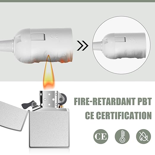 6 Pcs Light Bulb Socket 8.2Ft Extension Hanging Lantern Cord Cable Lamp Cord with Switch E26/E27 Pendant Light Socket for Kitchen Bedroom Restaurant