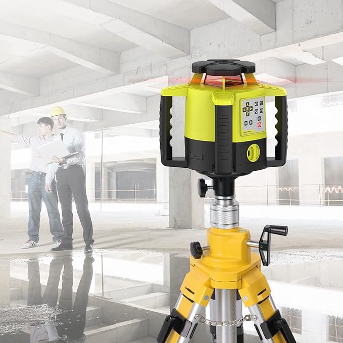 Elevator Tripod for Laser Level, Surveying Instruments With Adjustable Legs for Cross Rotary Lasers