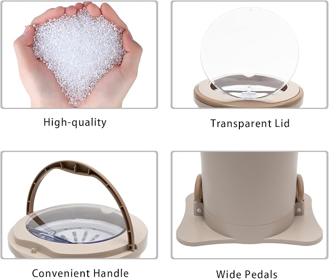 Mini Portable Washing Machine, 2 in 1 Hand Cranked Manual Clothes Non-Electric Washing Machine and Spin Dryer, 9L Capacity Washer/Dryer for Camping, Apartments, RV's, Outdoor(Apricot Large)