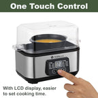 Electric Rapid Egg Cooker, 6 Egg Capacity for Hard Boiled Eggs, Poached Eggs, Scrambled Eggs, or Omelets Maker with Auto Shut Off (Sliver)