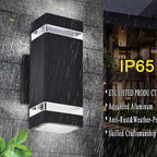 Modern LED Outdoor Wall Lights, Dusk to Dawn Outdoor Lighting Fixtures Wall Mount - ETL Listed,Aluminum Waterproof Front Door Lights 5000k - Up Down Light Fixture for Porch, Patio