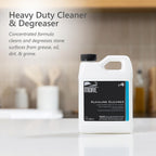 MORE Alkaline Heavy Duty Cleaner & Degreaser for Cleaning, Oil Removing and Restoring Natural Stone, Tile, Grout, Concrete, Kitchen Appliances, Stovetops and Grills - Quart - 32 oz