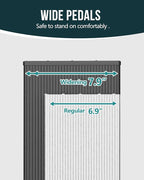 WOA WOA Step Ladder, Folding Step Stool with Widening Pedals, Portable Lightweight Home Ladder, Kitchen Stepladder, Easy to Store, Space Save 300 lbs Capacity (2 Step, Black)