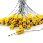 1000 pcs Anti-Theft Security Cable Ties Numbered Steel Wire Security Tags Pull-Tite Metal Cable Truck Seals Self-Locking Padlock Safety Shipping Strap for Truck Trailer Doors(Yellow)