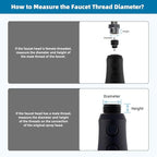 Hibbent Pull Down Kitchen Faucet Head Replacement, 3-Function NSF/ANSI/CAN 61 & CUPC Certified Sink Spray Nozzle, 15 Adapters, Compatible with Moen, Delta, Kohler Faucets, Oil-Rubbed Bronze