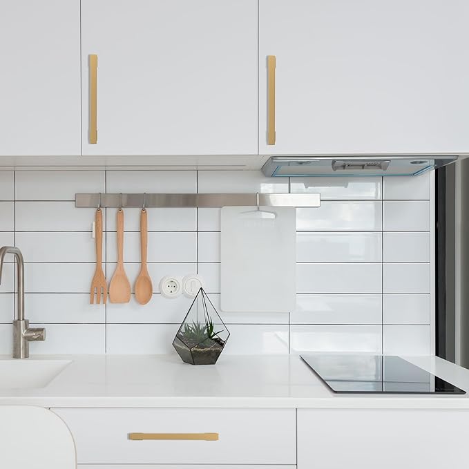 COTYKILEY 6 Pack 12.6 Inch(320mm) Champagne Bronze Cabinet Handles Gold Kitchen Cabinet Pulls Cabinet Door Handles Kitchen Cabinet Hardware