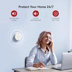 Smoke and Carbon Monoxide Detector Combo with Voice Alert, Dual Sensor Fire and CO Alarm with LED Light and Test Button, Auto Check, Battery Operated, UL 217 & UL 2034 Standards, 5 Pack