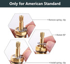 Faucet Cartridge Compatible with American Standard 994053-0070A or 994053-0070A/H Bath & Kitchen Faucet Replacement Valve Cartridge, 4z-24h Hot and Cold Replacement Stem, Brass