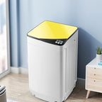 Casart Washing Machine Portable Washer W/ 7.7 Lbs Weight Capacity Washer and Dryer Full Automatic Washing Machine (Yellow& White)