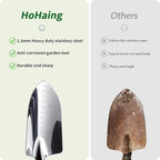 Garden Tool Set, 2 Pieces Stainless Steel Heavy Duty Garden Tools, Gardening Kit with Wooden Handle Garden Hand Tools, Durable Garden Tools for Gardening, Gardening Gifts for Women Men