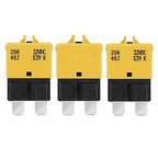 GLOSO Circuit Breaker Fuse E39 (T3) Manual Reset for Car Truck RV Automotive Marine Boat Trolling Motor & Custom Wiring Audio Battery Protection/Low Profile ATC/ATO (20A - 3 Pack)