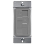 TOPGREENER Kalide Combo Dimmer Switch with 3-Speed Fan Control, Light and Fan Combination Switch, Single Pole, 2.5A, 200W LED/CFL, Neutral Wire Not Required, TGDSFS3-GY, Gray