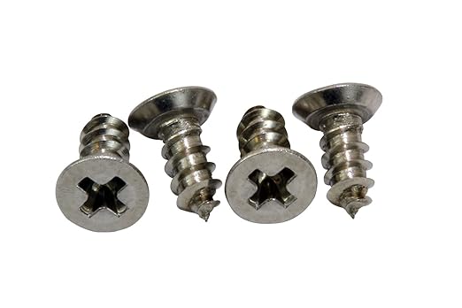 Bolt Dropper #4 x 3/8" Stainless Steel Flat Head Phillips Wood Screw, (100 pc), 18-8 (304) Stainless Steel Sheet Metal Screws - Type A Point, Plain Finish