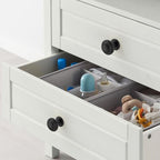 Amerdeco 10 Pack Matte Black Cabinet Knobs Single Hole Cabinet Pulls 1 Inch Drawer Knobs for Bathroom Cabinets ZH0086