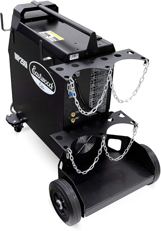 Eastwood MP250i Elite Multi-Process Welder | MIG - TIG - ARC Welding Machine Set | Rated Duty Cycle of 60% at 250 Amps| Black