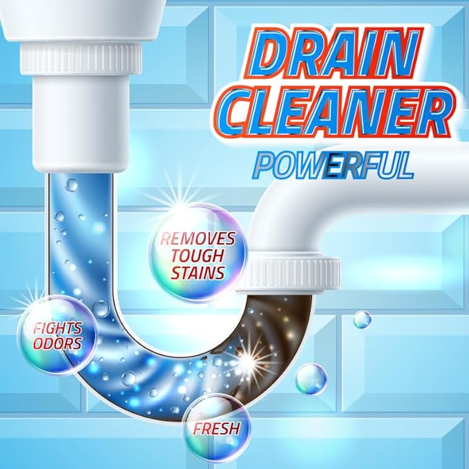 Lanwexy-sink drain hair clog remover cleaner、toilet unclogger heavy duty、bathroom shower pipeline dredging agent、unclog clogged drain、clogged【1 bottles】