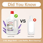 Lavender Scent Floor Cleaning Solution, Compatible with All Roborock Mopping Robots (S7, S8, Qrevo, Q7, Q8 series) Deep Cleans for Multiple Hard Floors Stain-Busting & Fresh-Scented