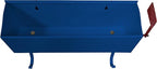 Oakland Living AZ620-BLUE Blue Patriotic Metal Outgoing Mail Flag and Newspaper Hangers Wall Mounted Mailbox