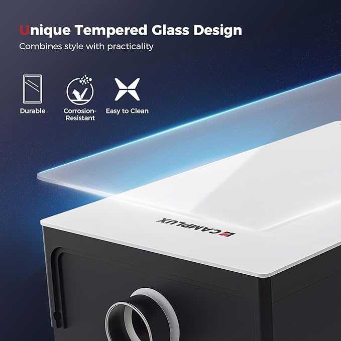 CAMPLUX Climatech 7 Tankless Water Heater Propane 85,300 BTU, 3.6 GPM Instant On Demand Propane Residential Tankless Hot Water Heaters Indoor, 1-3 Points Whole House, CA360W, Real Parameters